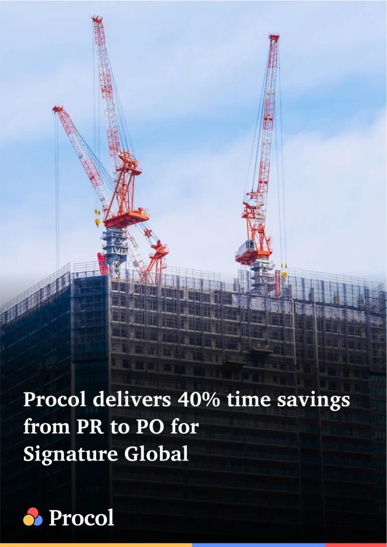 Procol delivers 40% time savings from PR to PO for Signature Global