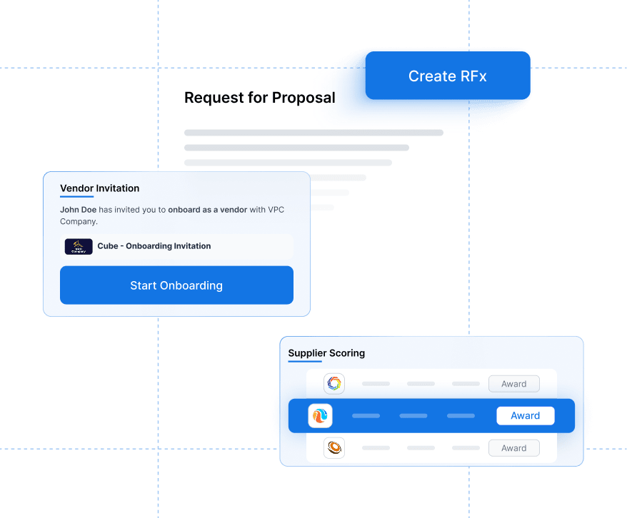 E-procurement system interface for Strategic Sourcing