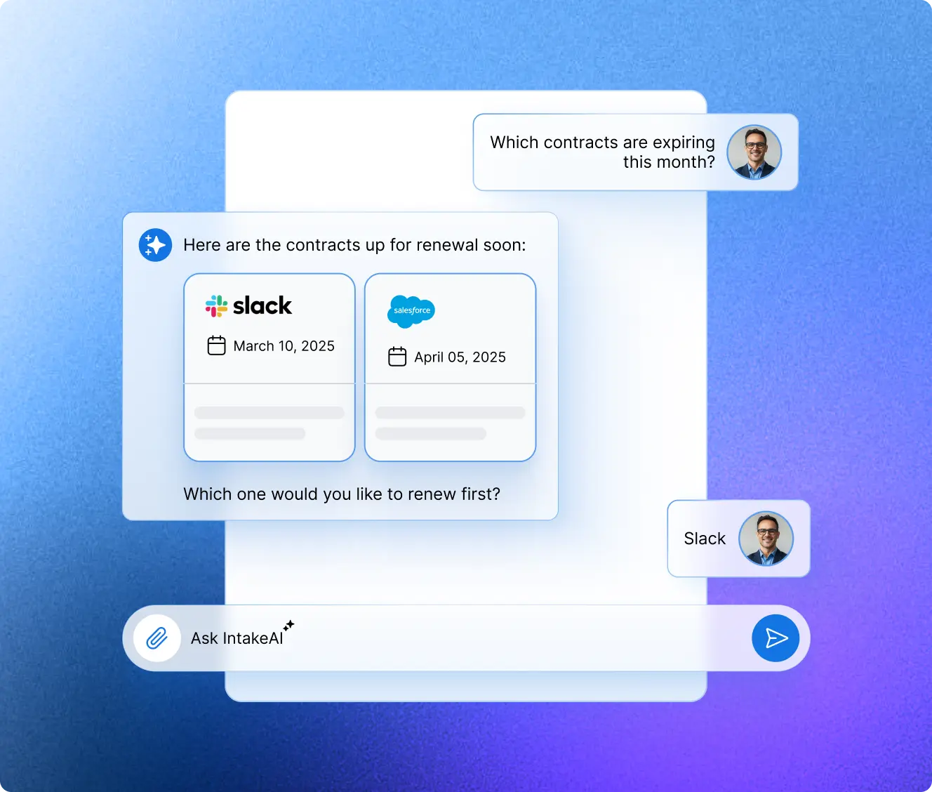 Conversational procurement intake