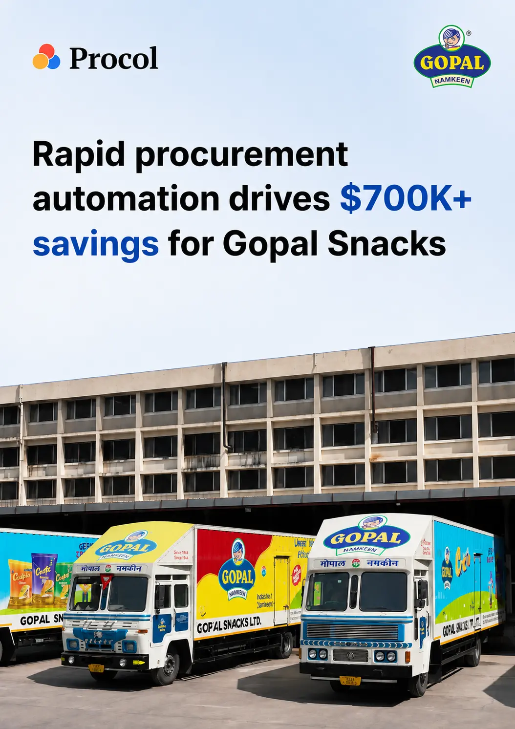 How Procol helped Gopal Snacks save $700K+ via smart procurement